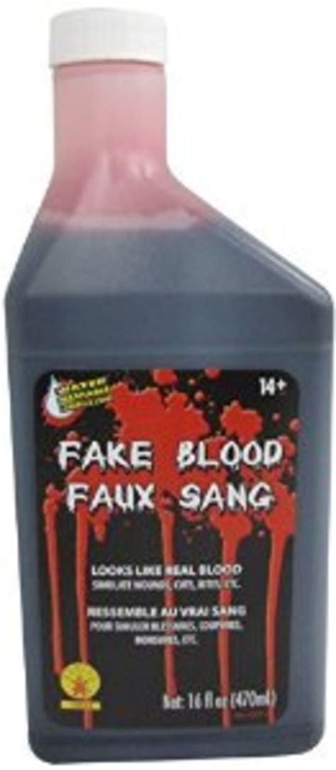 washable fake blood for clothes|washable non staining blood.